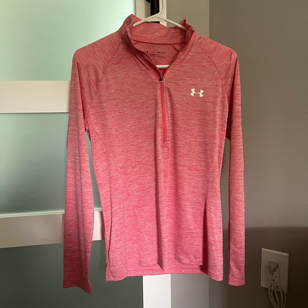 Under Armour Pink Athletic Quarter-Zip Top